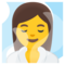 Woman in Steamy Room emoji on Google